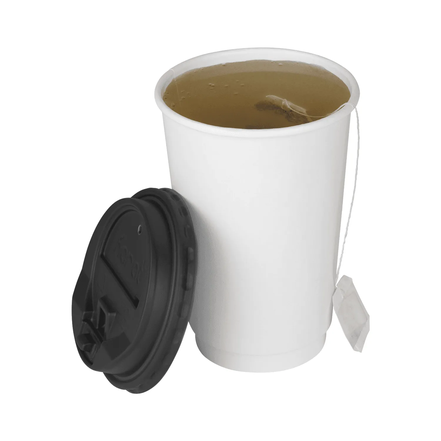 [500 ct] 16 oz Paper Coffee Cups | Insulated | 90 mm | White