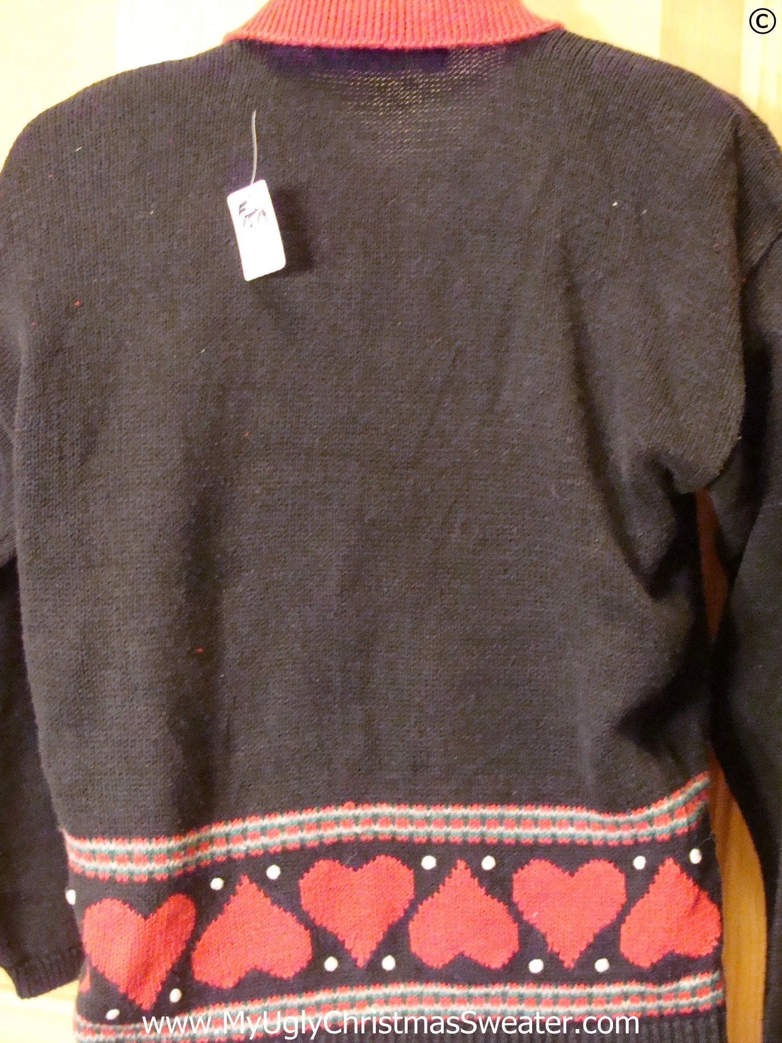 80s Hearts and Bears Festive Christmas Sweater