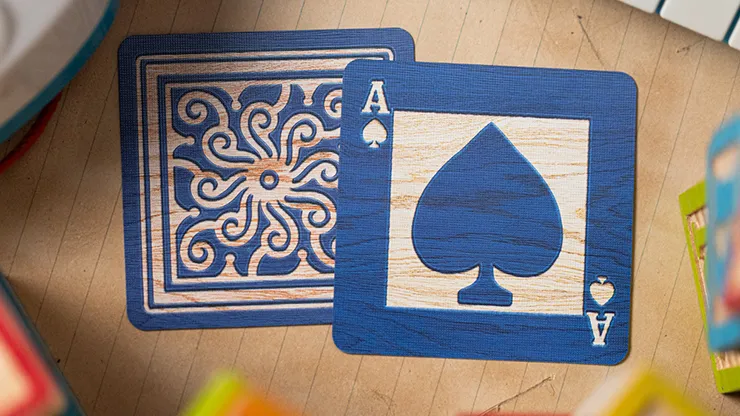 Alphabet Blocks (Blue) Playing Cards