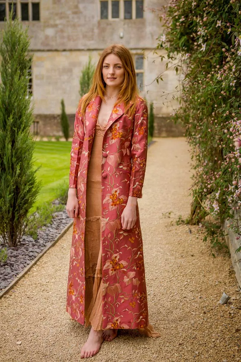 Aquila Coat in Pink Shalimar