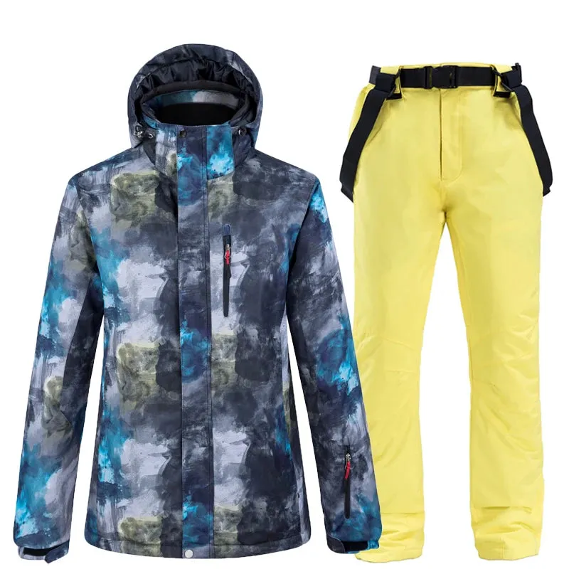 ARCTIC QUEEN Denim Ski Suit / Denim Snowboard Pant   Jacket Set