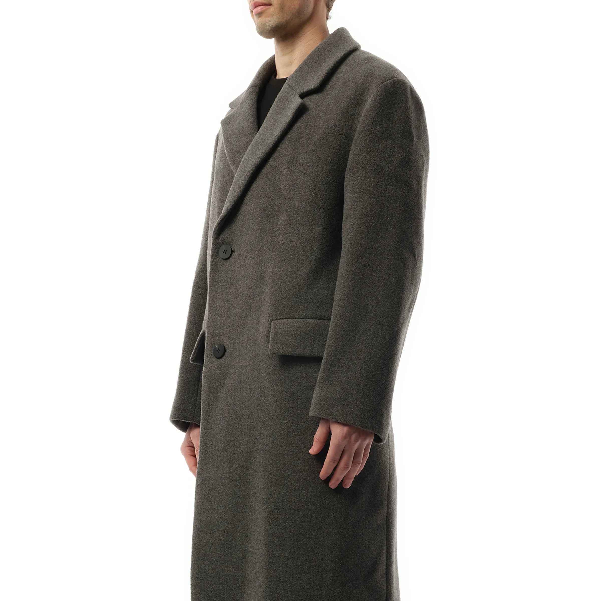 Belt Coat in Grey