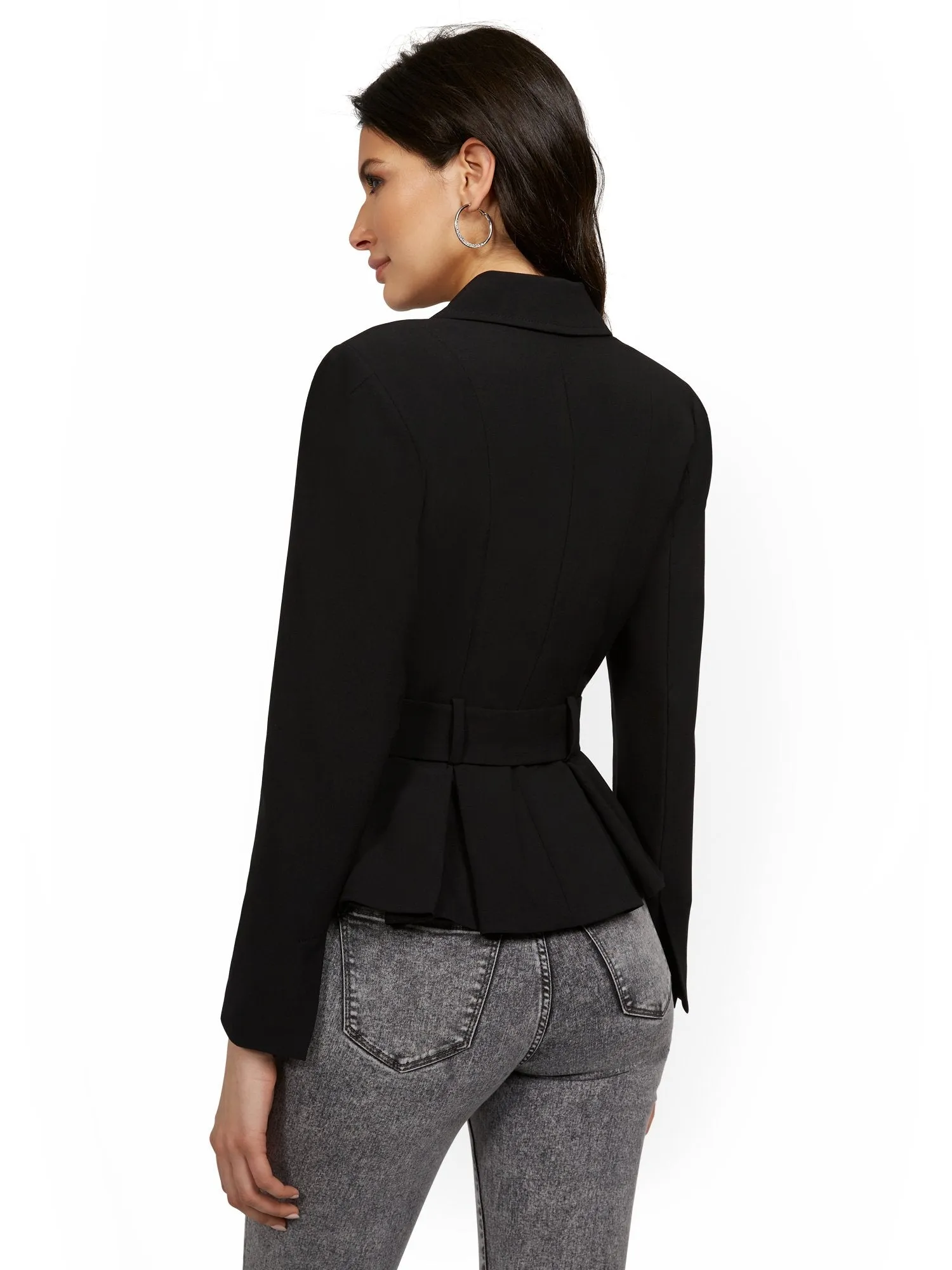 Belted Peplum Jacket