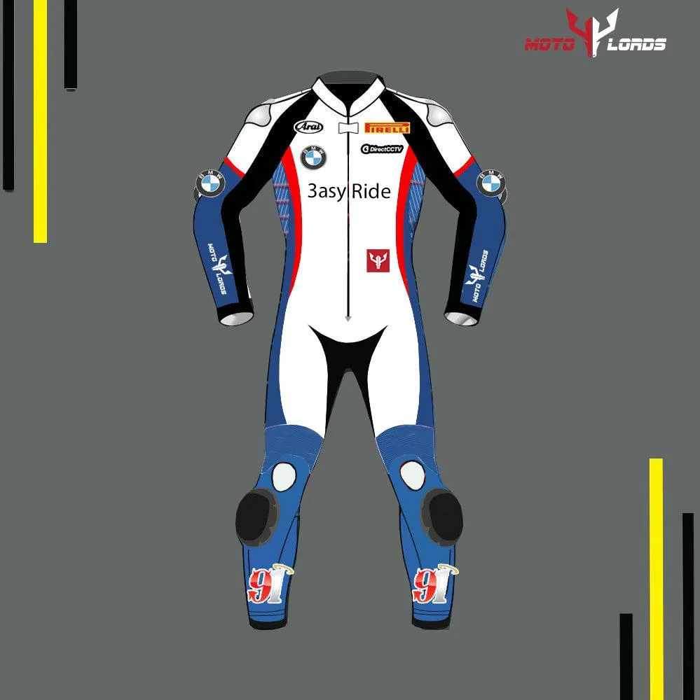 BMW Leon Haslam Racing Suit – Premium MotoGP Leather Gear