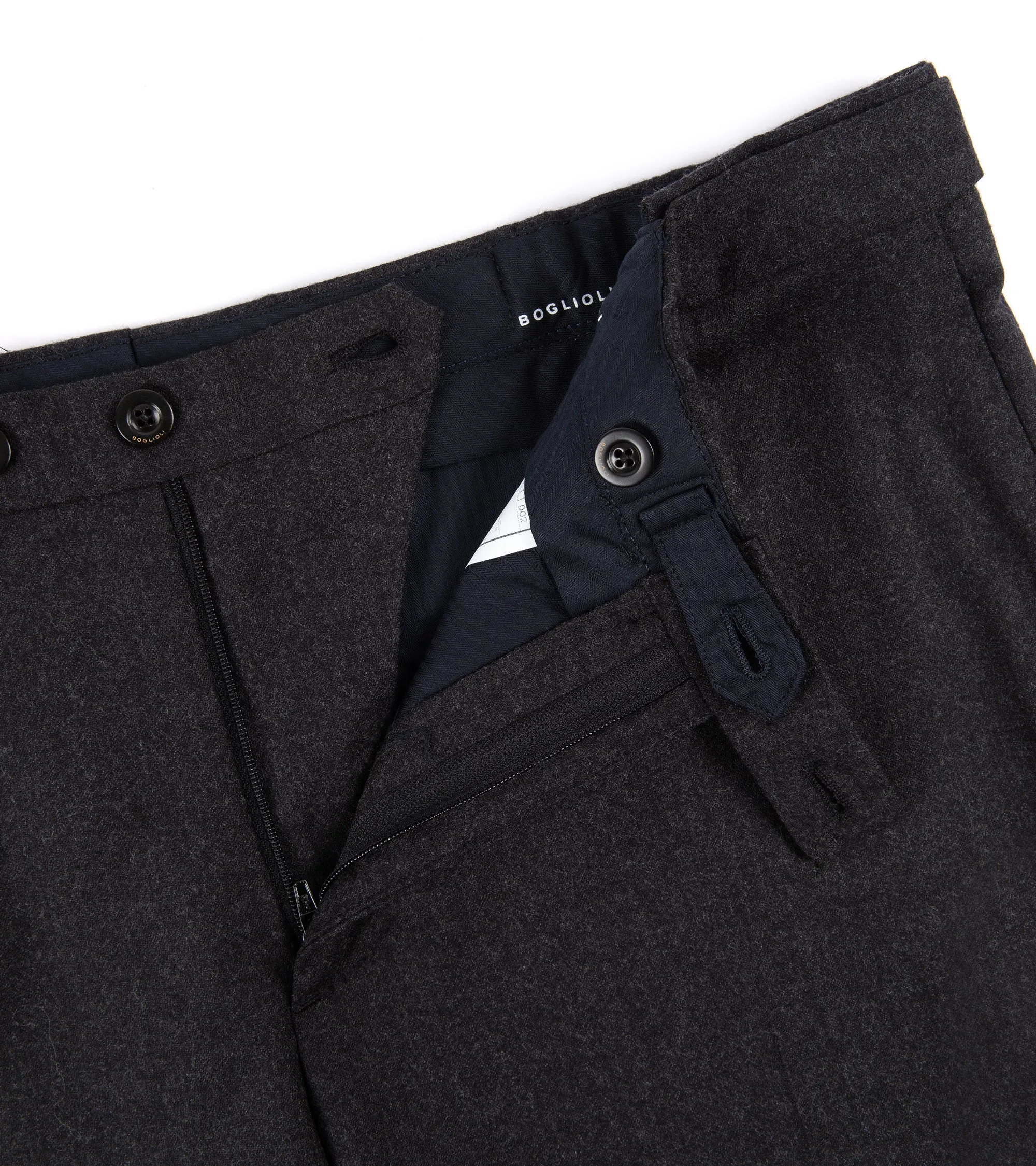 Boglioli Lightweight Wool Travel Suit: Charcoal