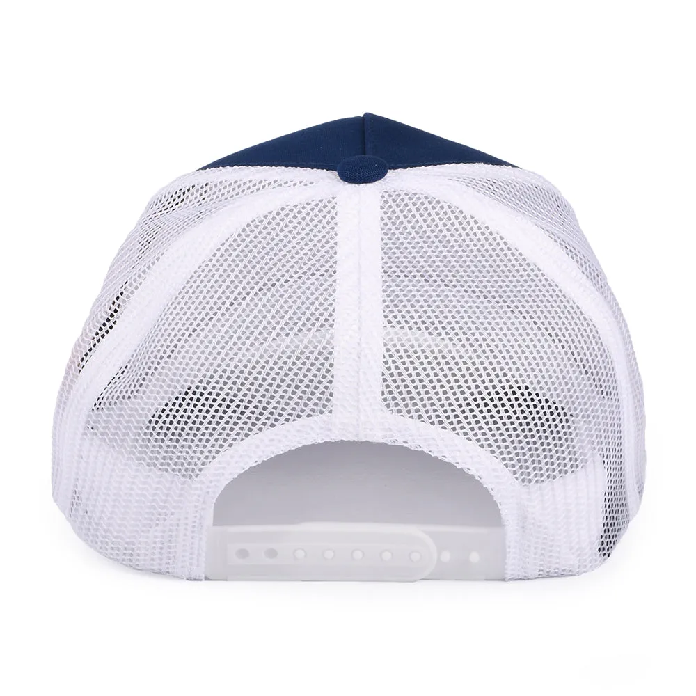 Brixton Hats Alpha Block X C MP XXI Trucker Cap - Blue-White