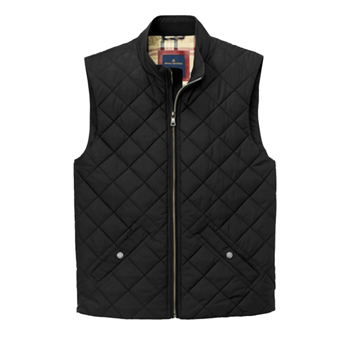 Brooks Brothers Men's Deep Black Quilted Vest