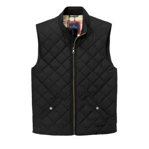 Brooks Brothers Men's Deep Black Quilted Vest