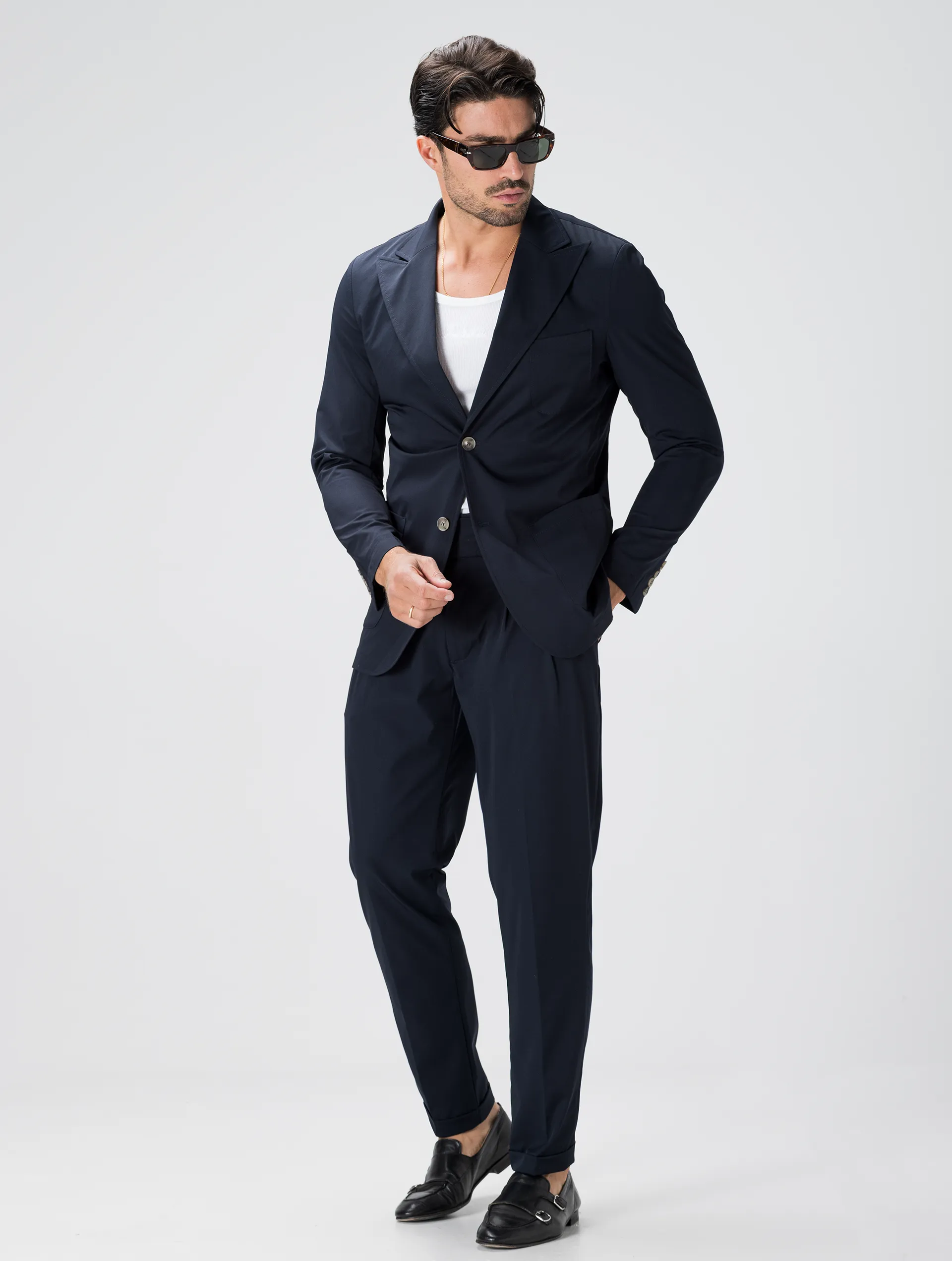 CALEB TECH FORMAL SUIT IN BLUE