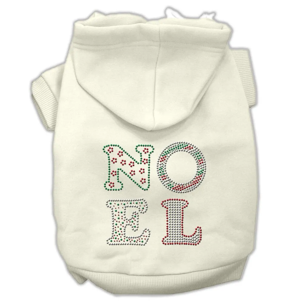 Christmas Pet, Dog & Cat Hoodie Rhinestone, "Noel"