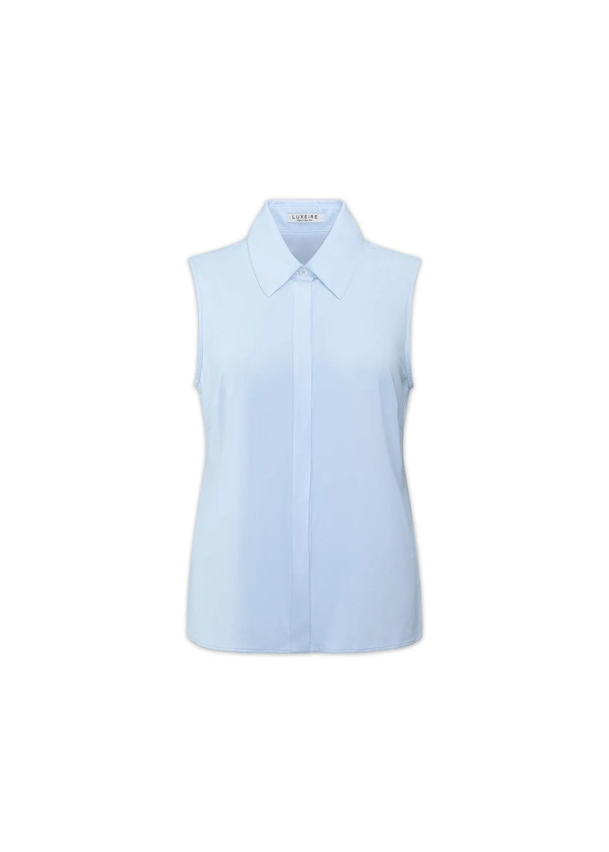 Classic Sleeveless Button Up