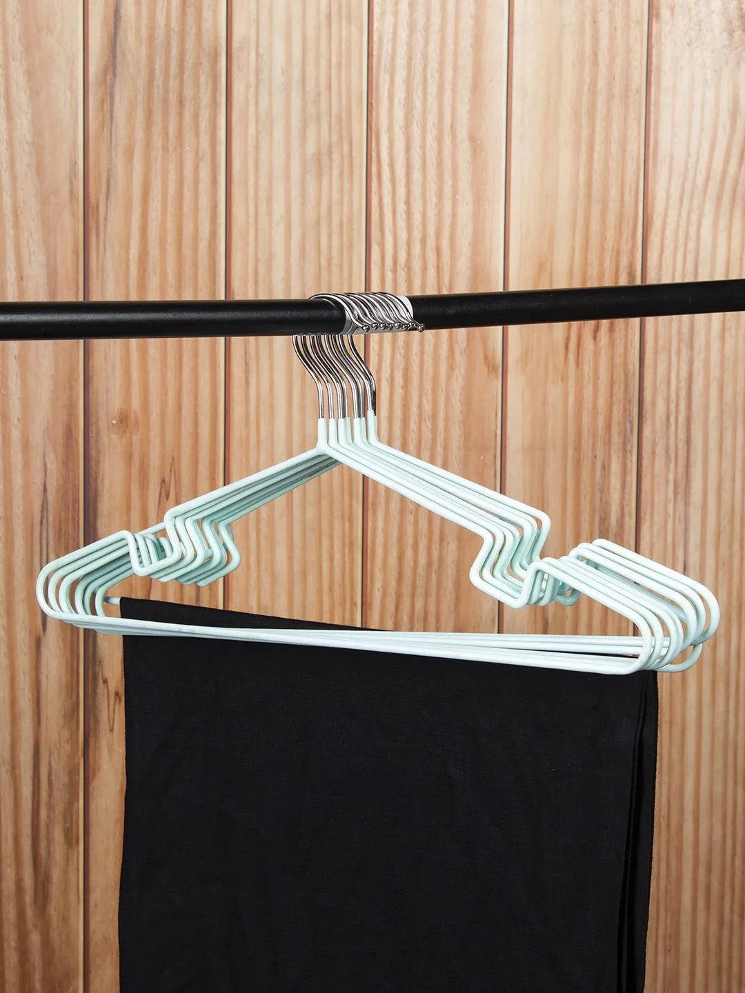 Cloth Hangers, Turquoise, Iron, Set of 8