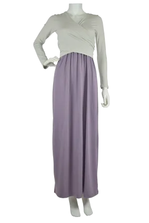 Cross-over Maxi Dress- Amethyst