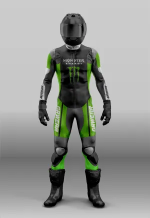 Custom grwear Motorcycle riding suit monster energy