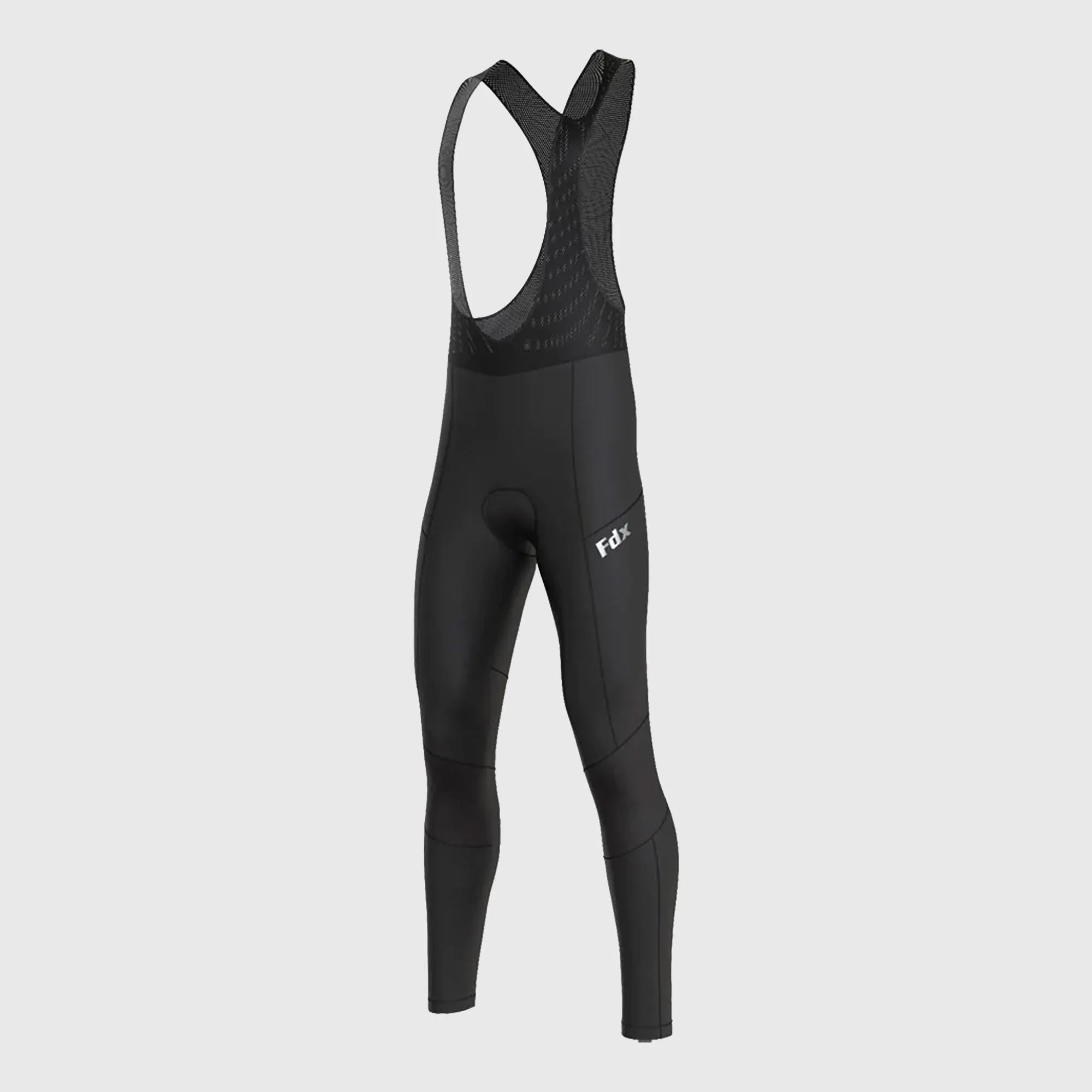 Fdx Duo Men's & Boy's Black Thermal Padded Cycling Bib Tights