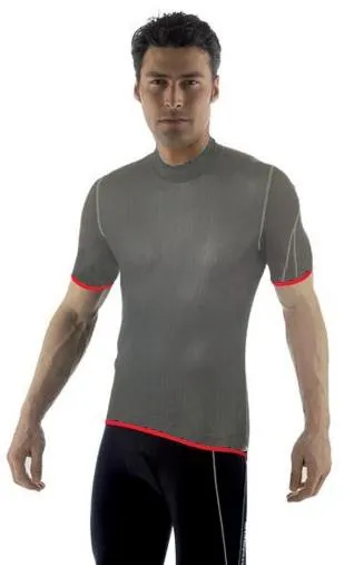 Giordana Wind Proof Base Layer Grey Short Sleeve