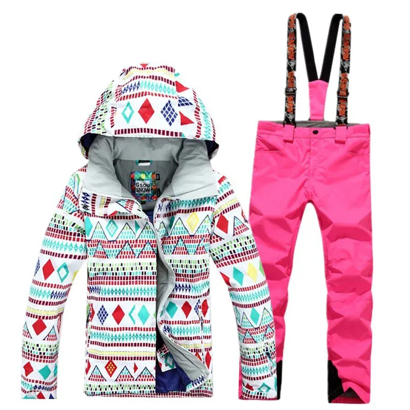 GSOU SNOW Jacket / SNOWY OWL Winter Ski Snowboard Pants - Women's