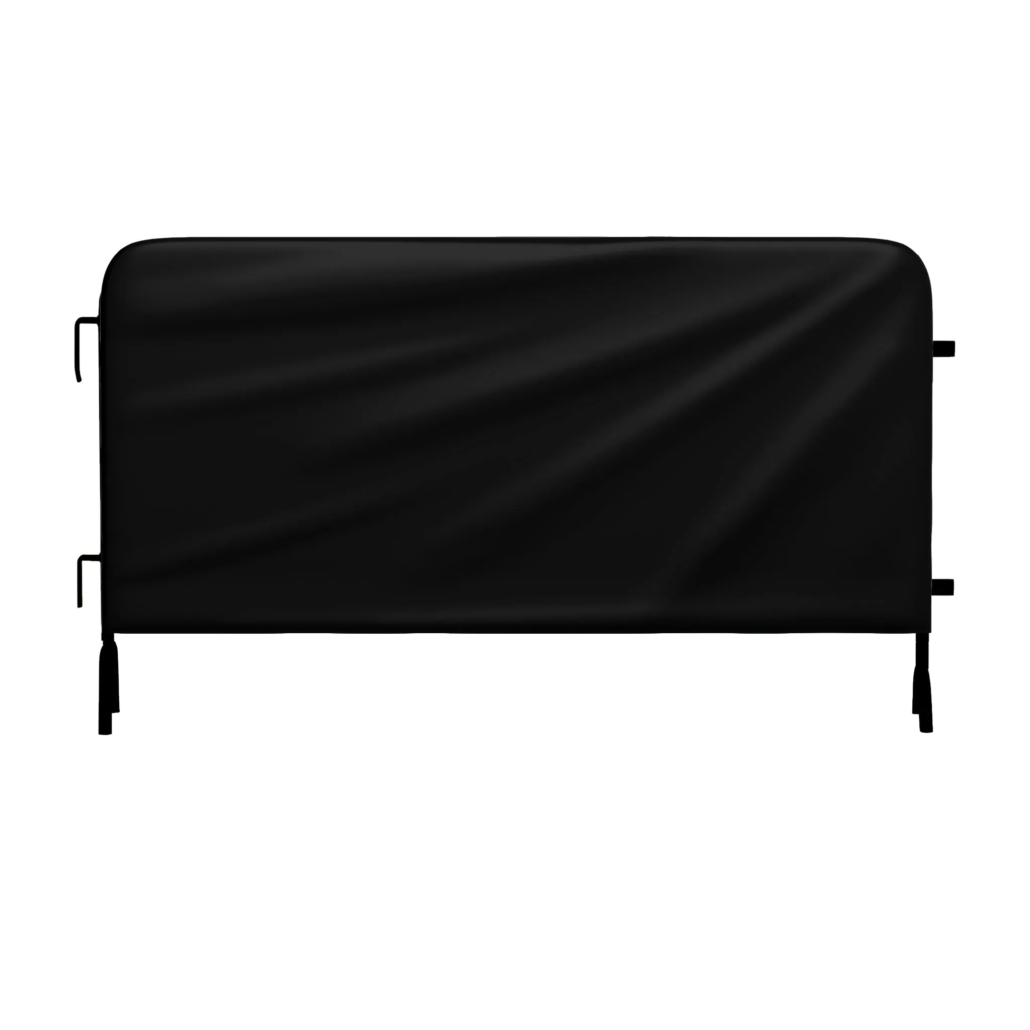 Heavy Duty Interlocking Steel Barricade, 8.5 Ft., Black - Angry Bull Barricades