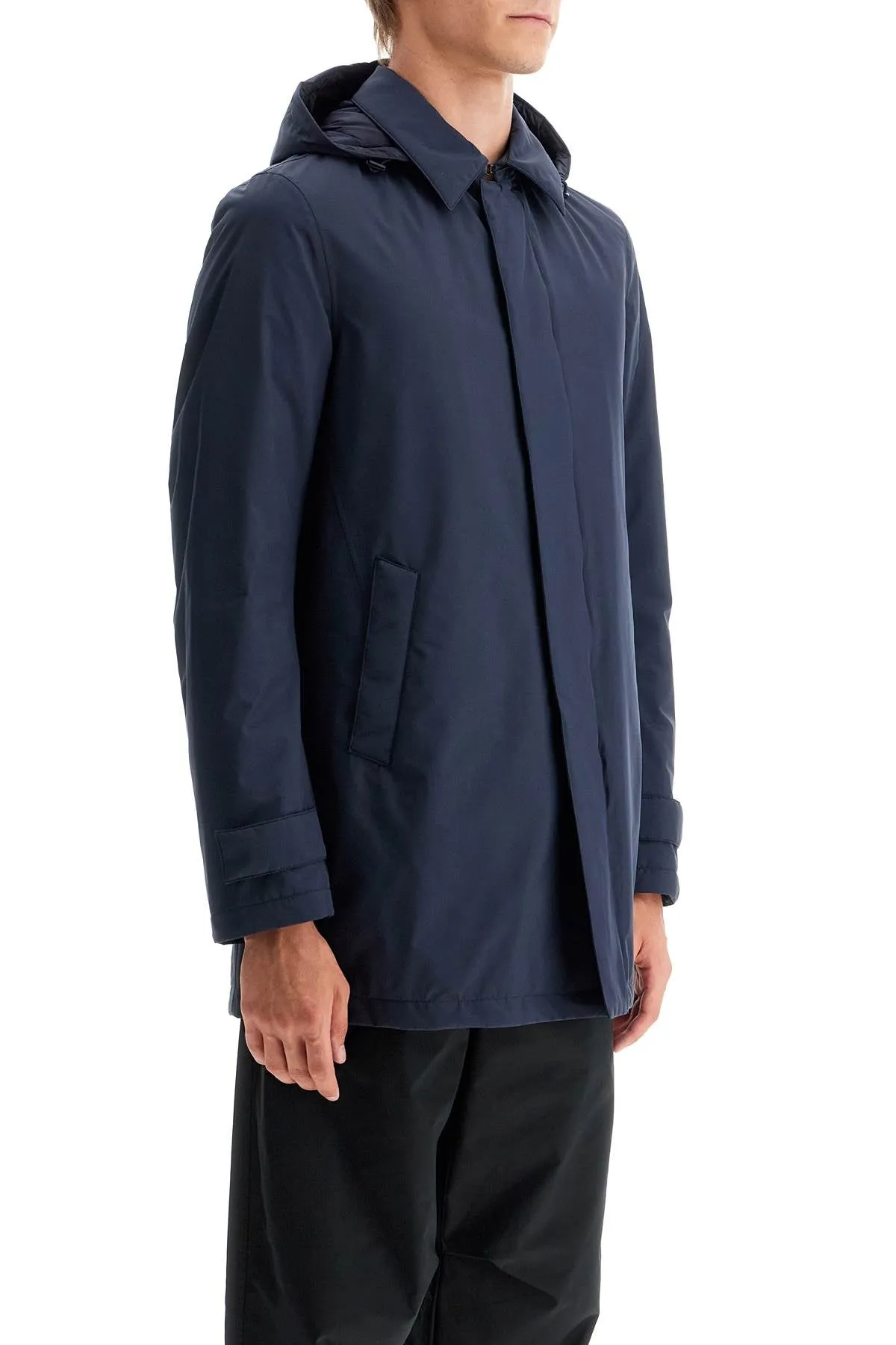 HERNO LAMINAR laminar padded carcoat in gore-tex 2l