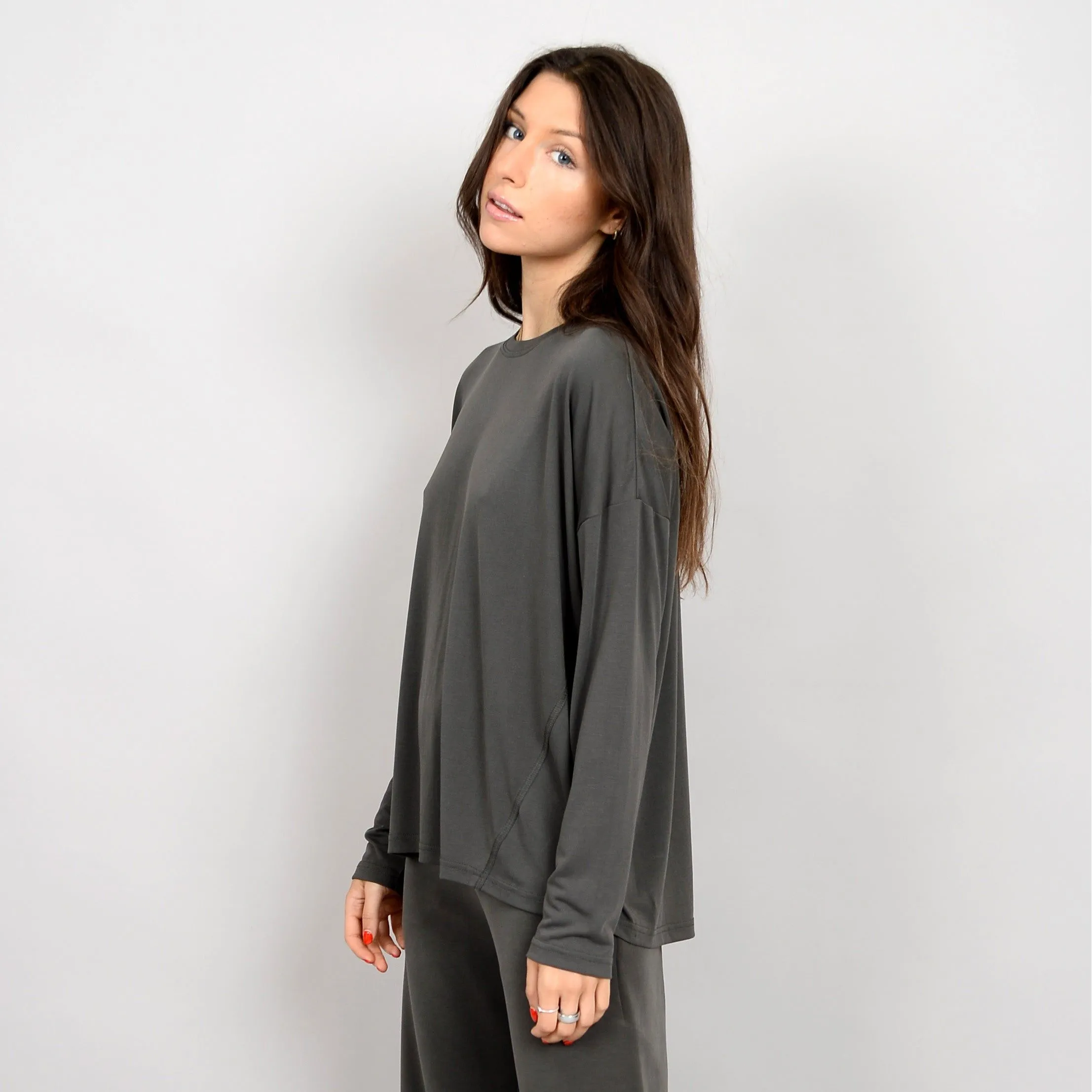 Leila Super Soft Modal LS Top