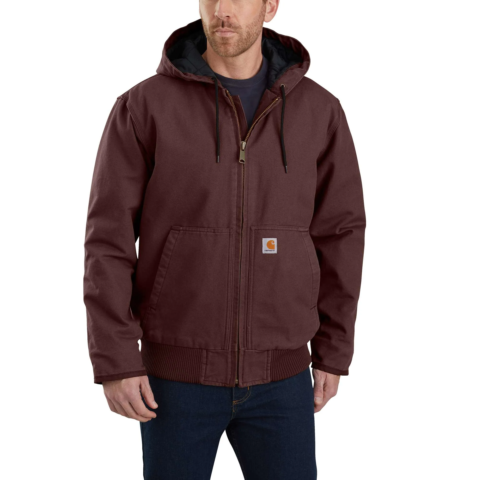 Loose Fit Washed Duck Insulated Active Jacket