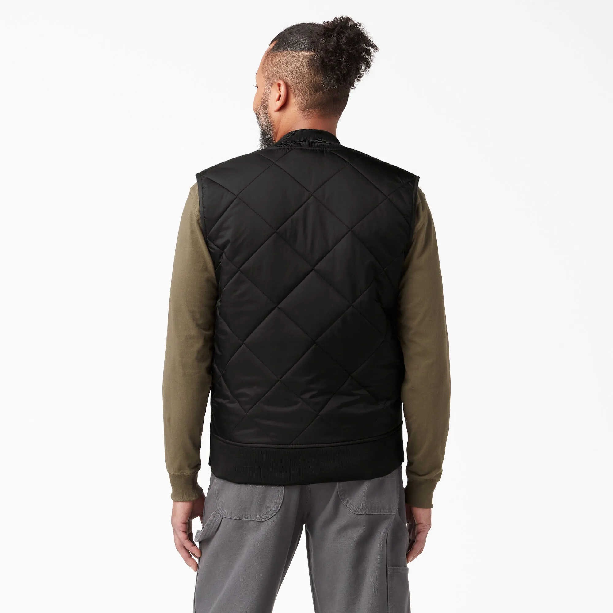 Men's Diamond Quilted Nylon Vest