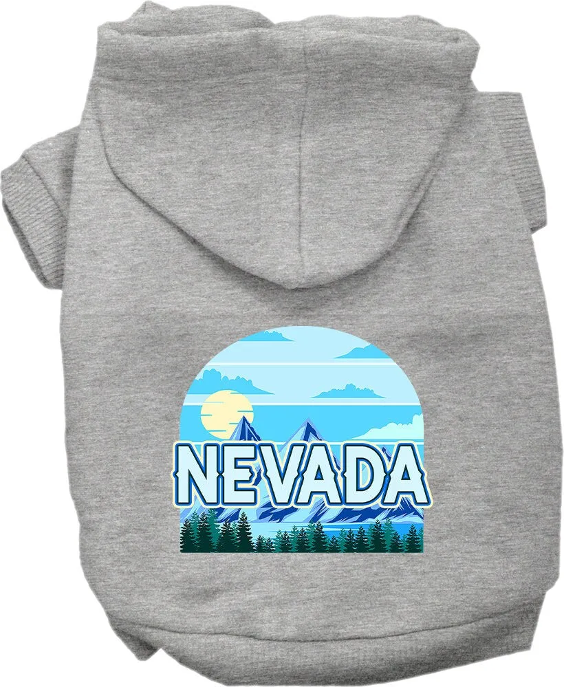 Pet Dog & Cat Screen Printed Hoodie for Medium to Large Pets (Sizes 2XL-6XL), "Nevada Trailblazer"