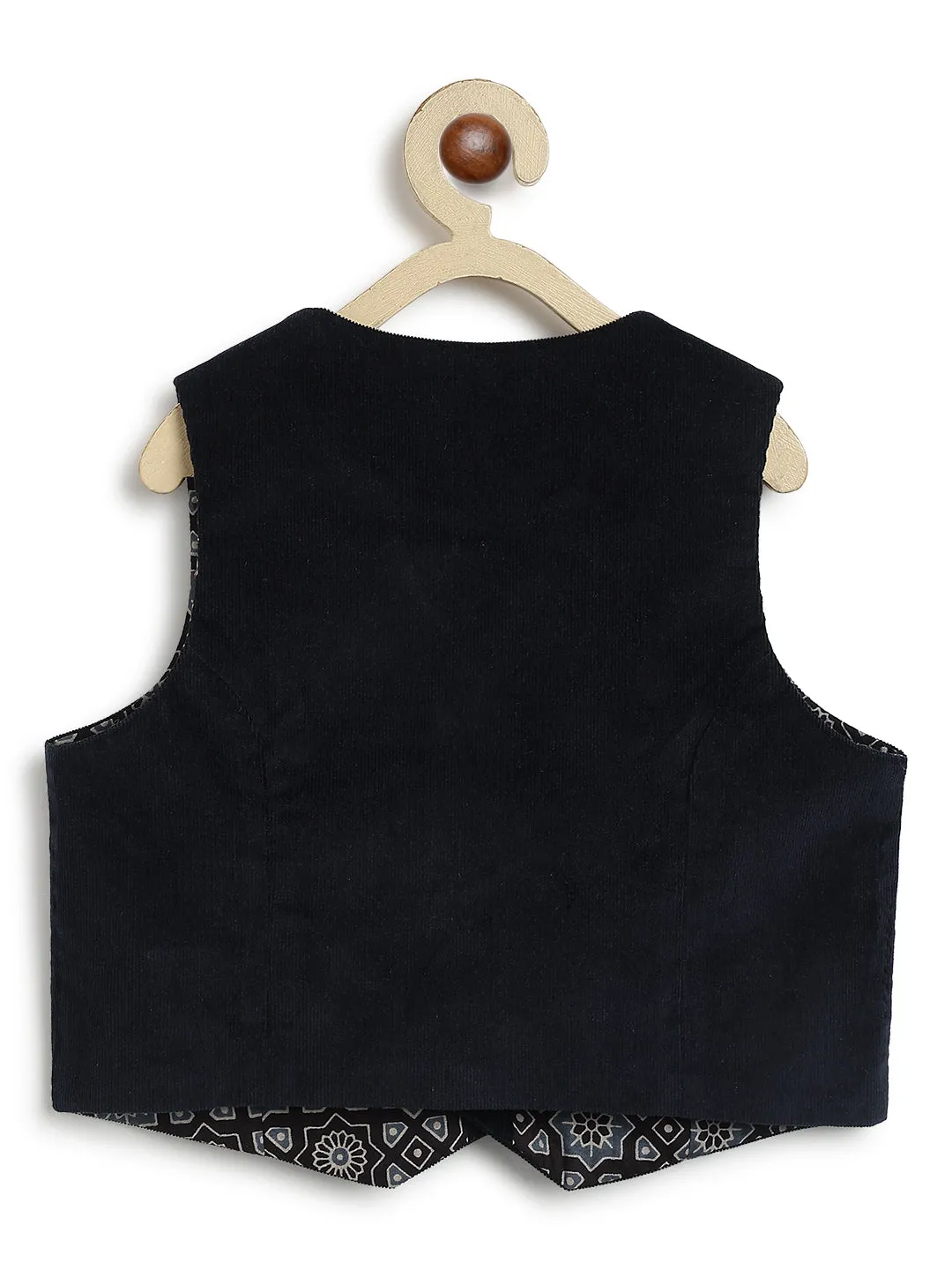 Pre-Order: Boy Little Gentleman Waistcoat - Navy Blue