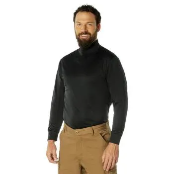 Rothco Moisture Wicking Mock Turtleneck / Black