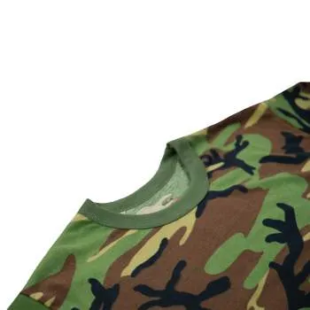 Rothco Moisture Wicking T-Shirts / Woodland Camo