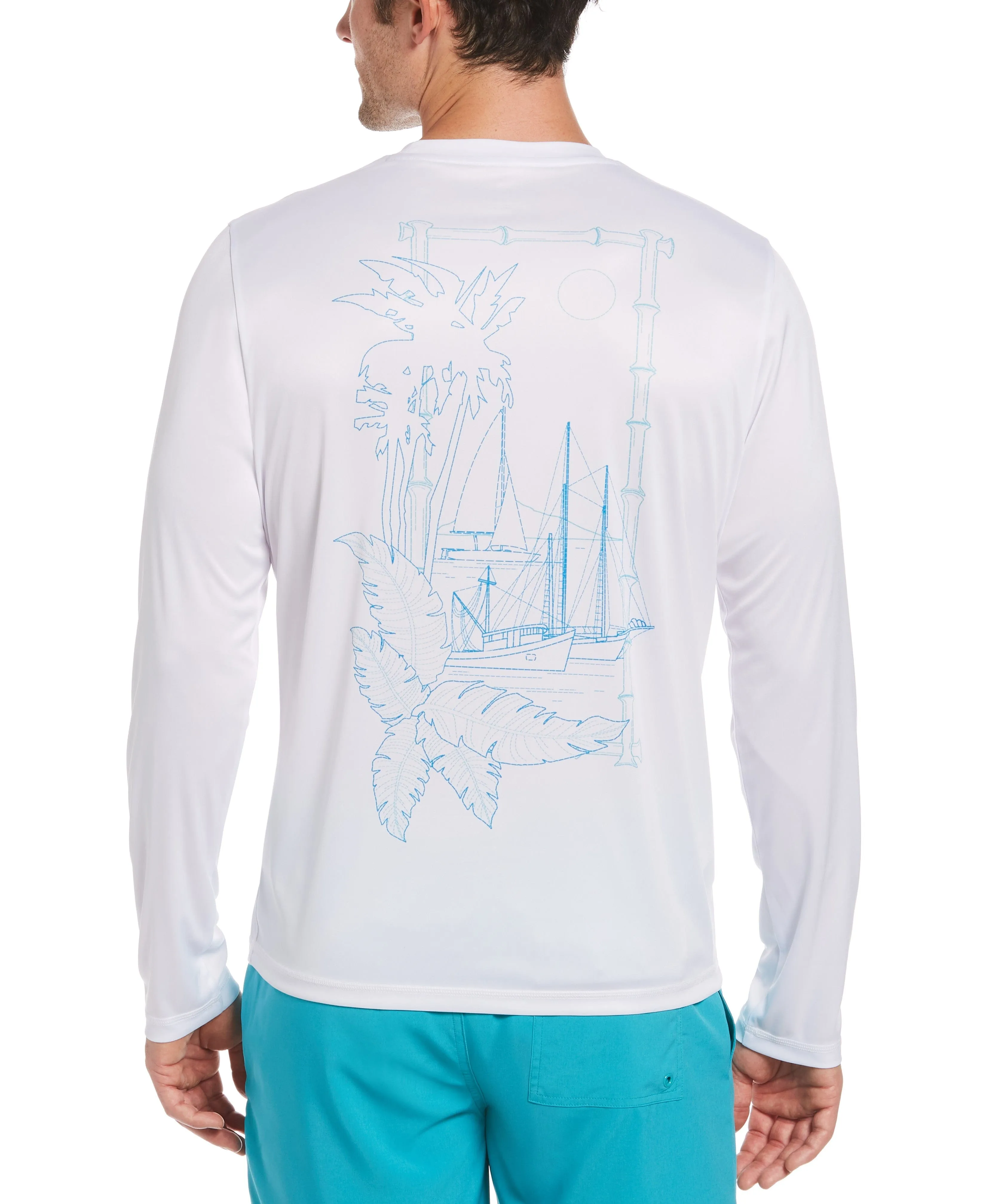 Sail Away Print Sun Protection Shirt