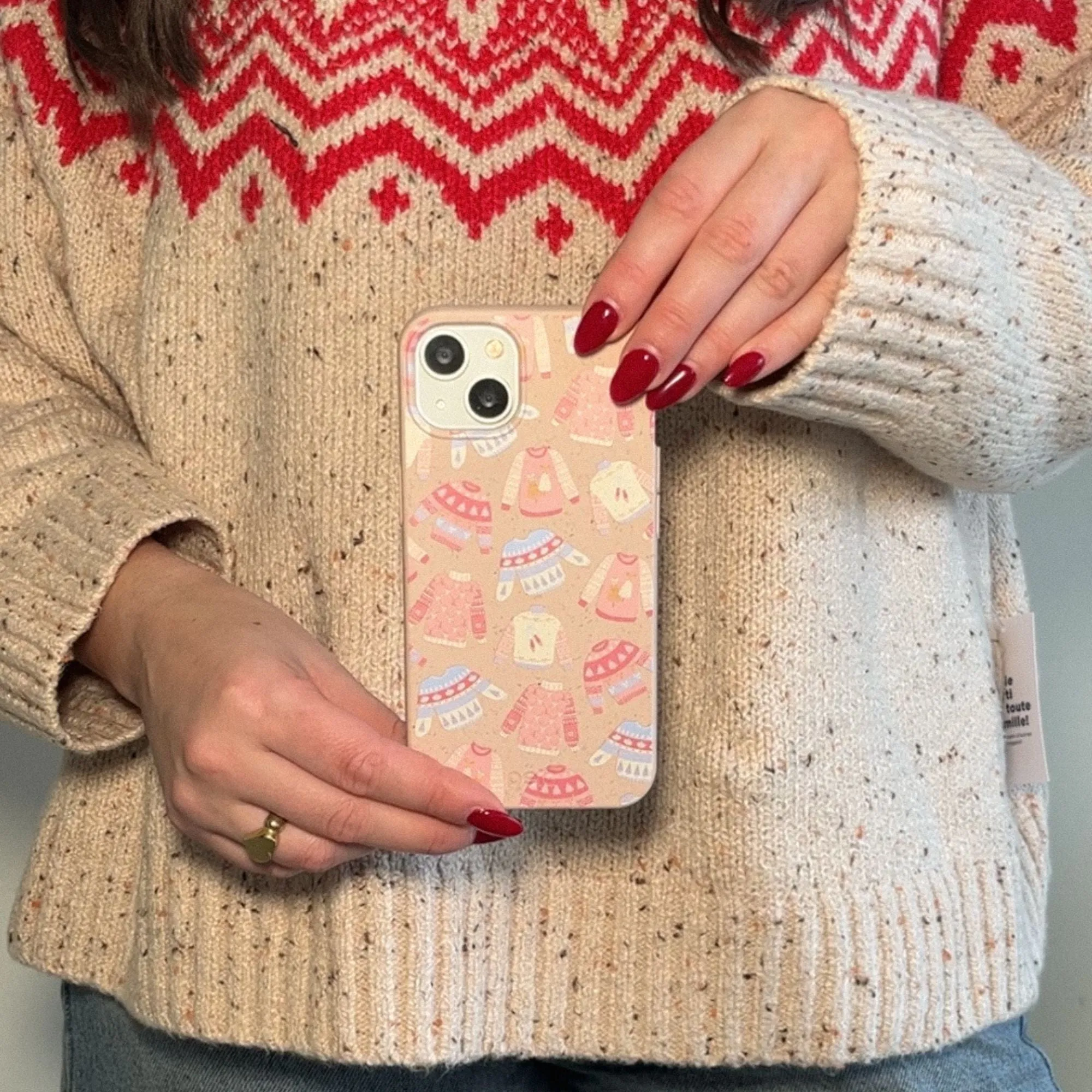 Seashell Sweater Weather iPhone 15 Plus Case