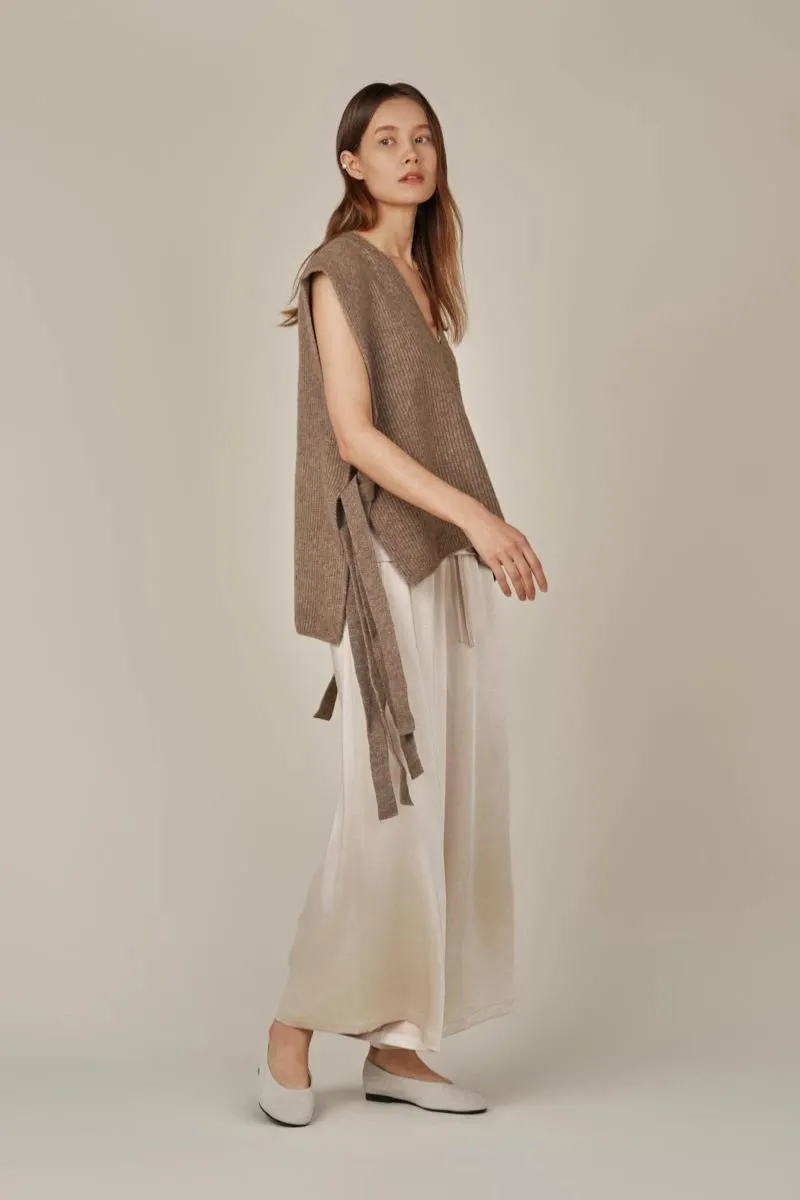 Side Tie Knit Vest