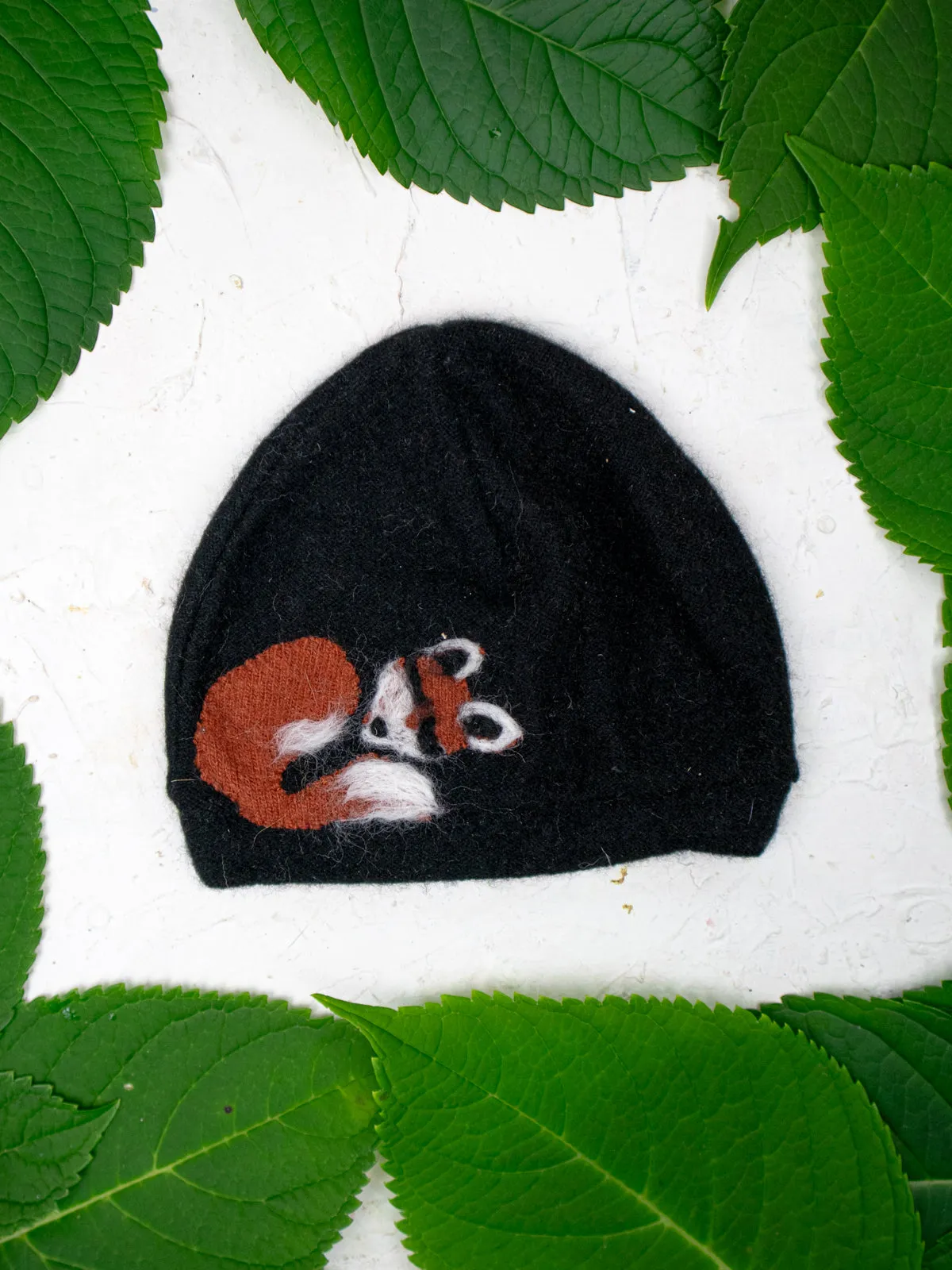 Sleeping Fox Cashmere Hat - Toddler