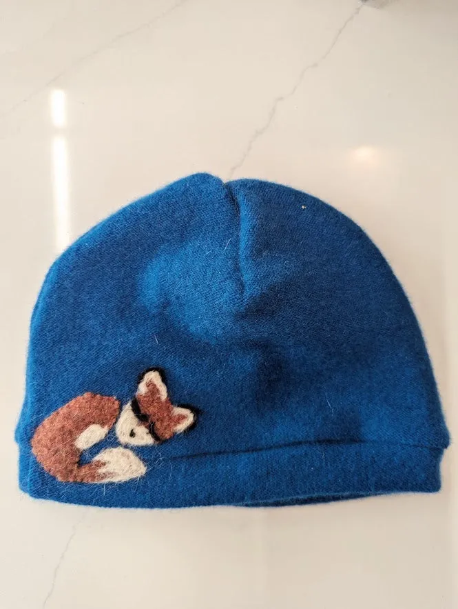 Sleeping Fox Cashmere Hat - Toddler