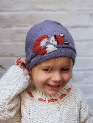 Sleeping Fox Cashmere Hat - Toddler