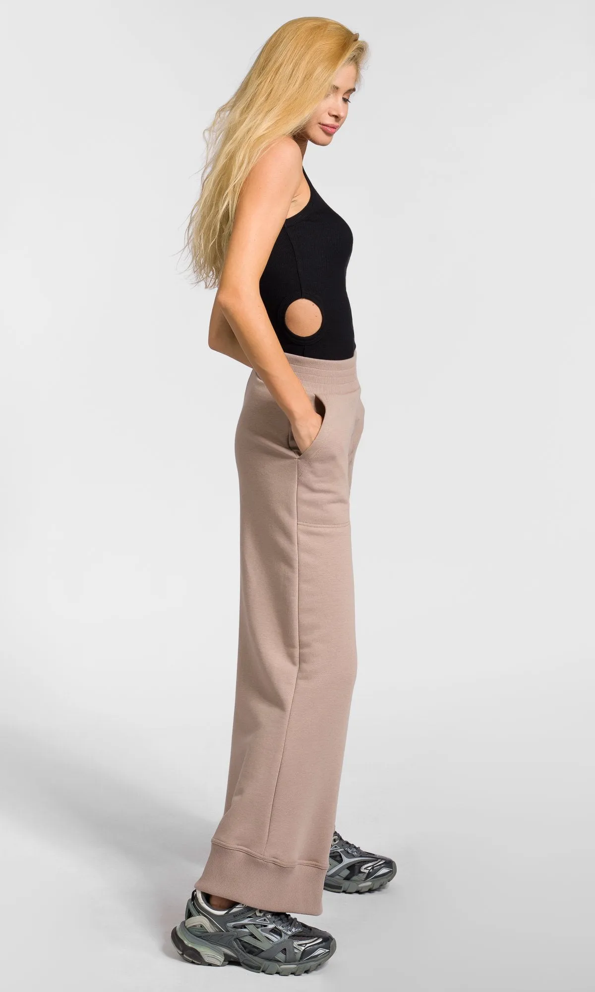 Soft Cotton Wide Leg Pants