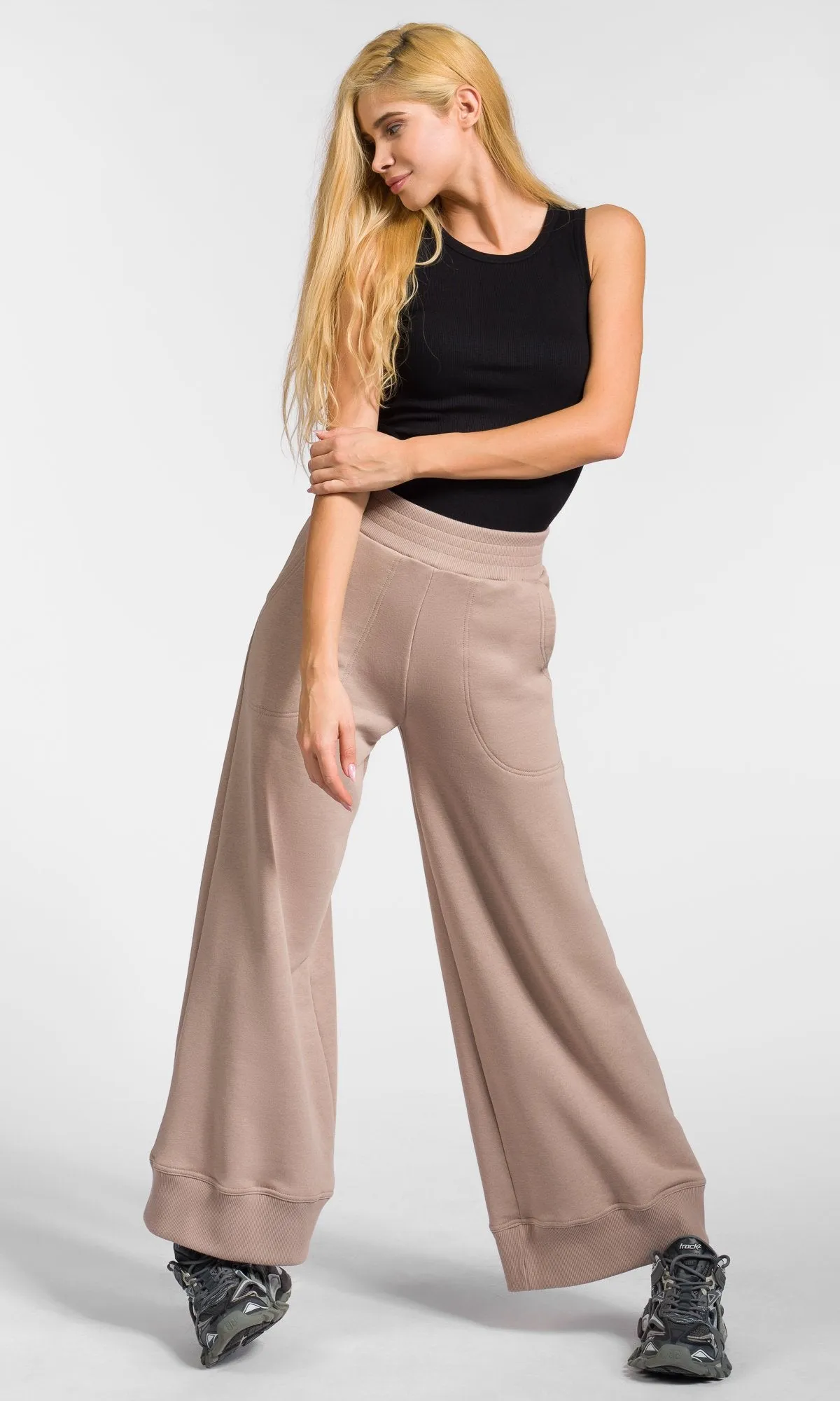 Soft Cotton Wide Leg Pants