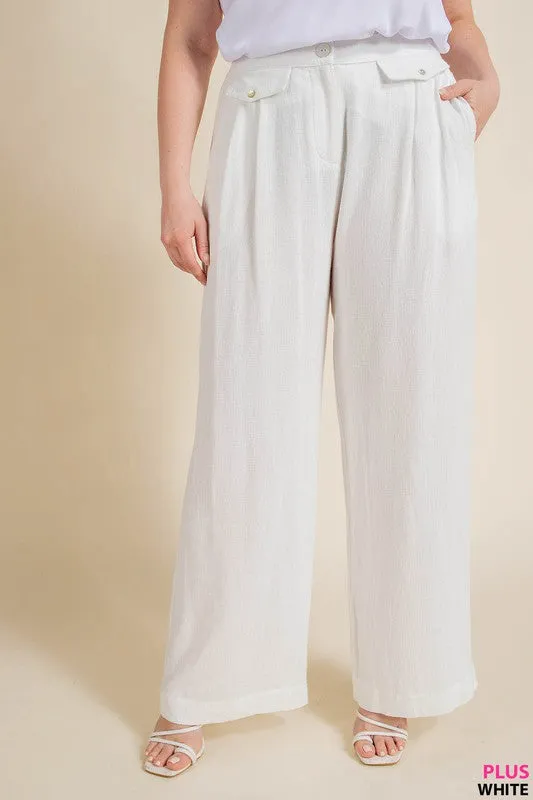 SOFT RAYON LINED FABRIC LINED ELASTIC BACK SLACKS