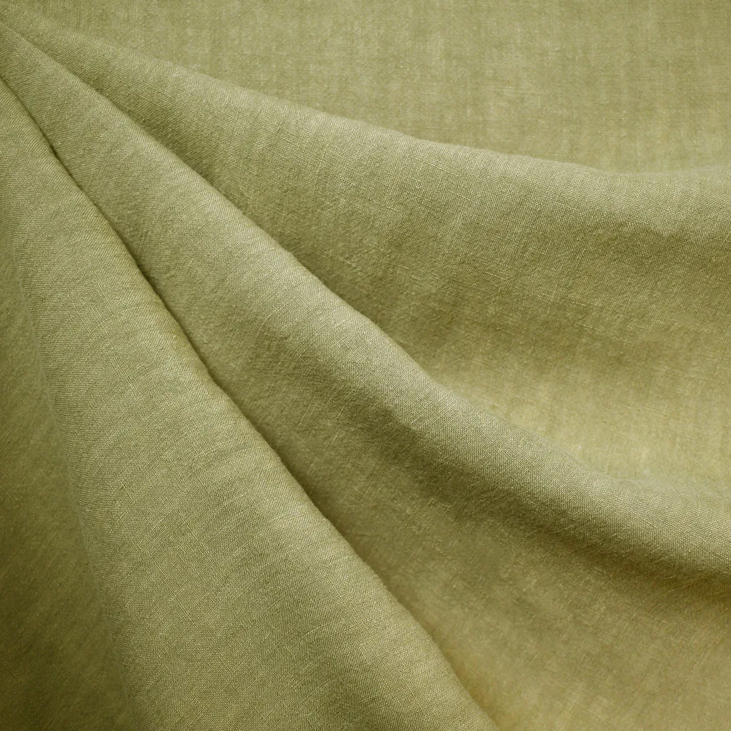 Soft Washed Linen Solid Moss