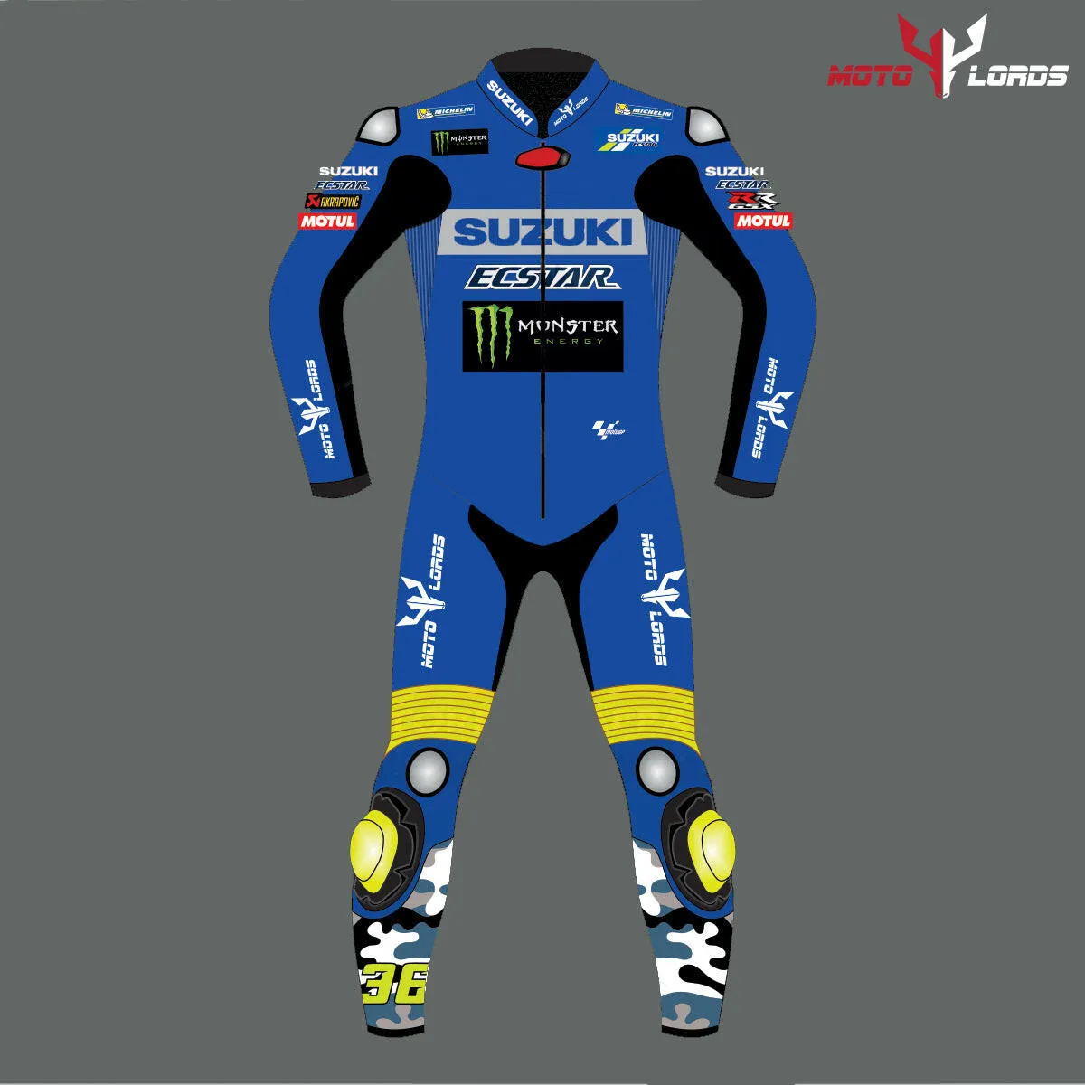 Suzuki Ecstar Joan Mir MotoGP 2021 Leather Racing Suit