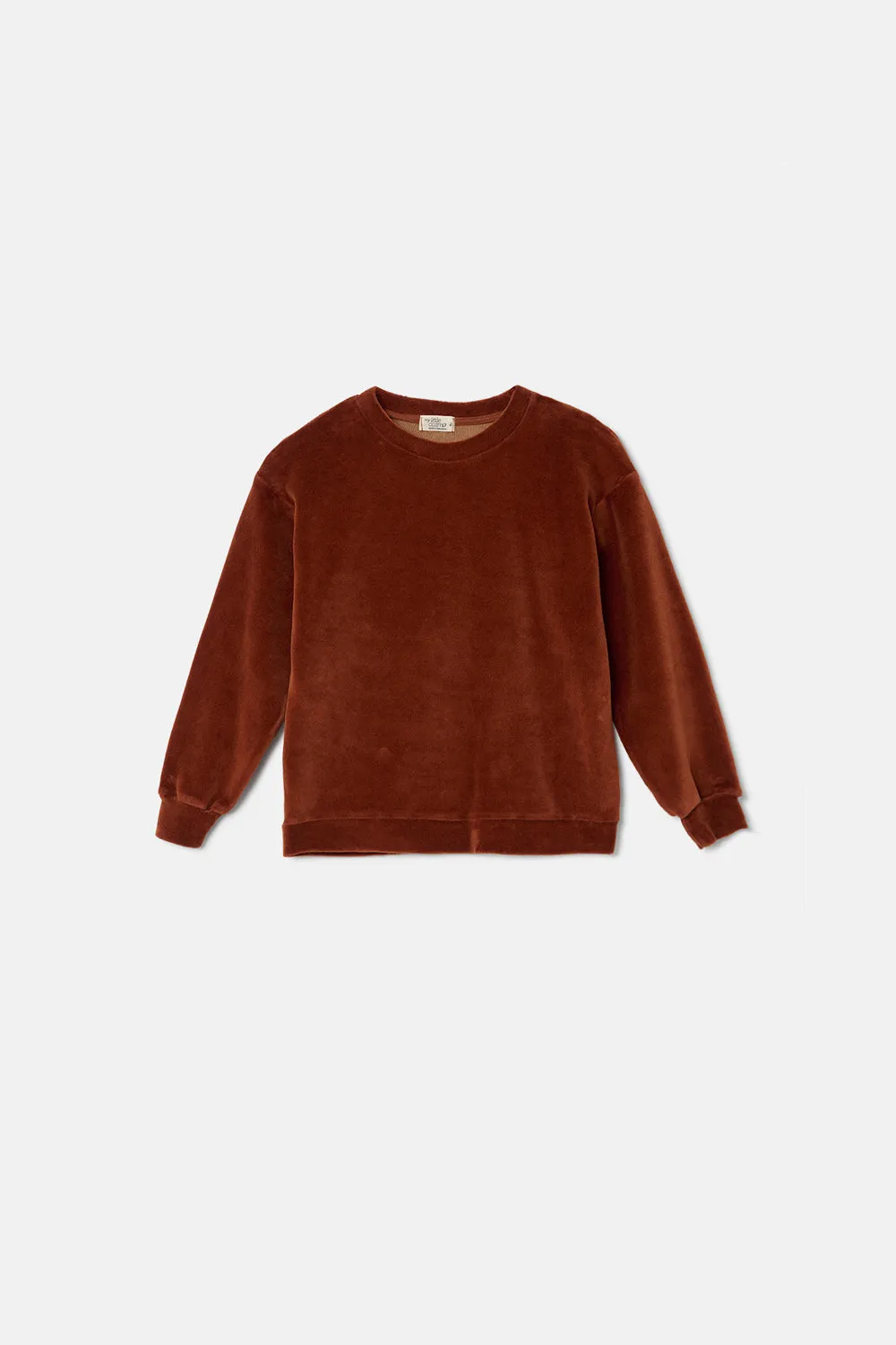 Velour sweatshirt