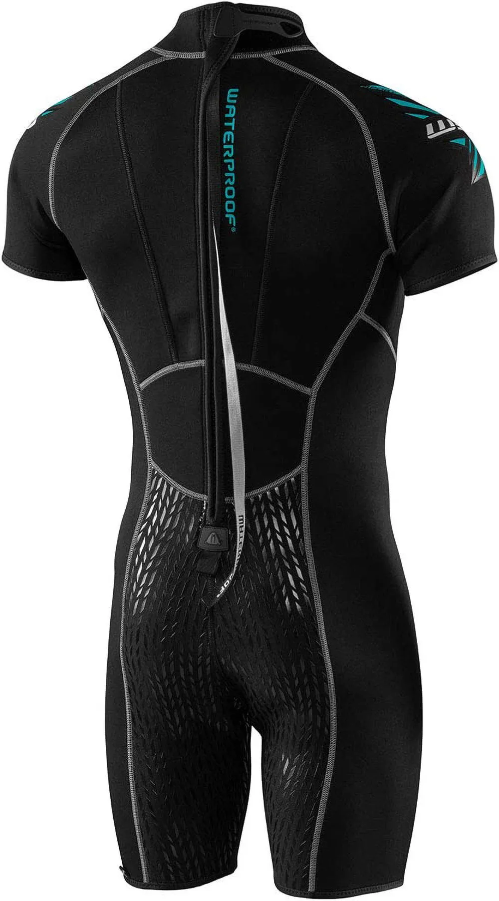 Waterproof W30 Mens Shorty 2.5mm Back-Zip Wetsuits for Diving and Sports