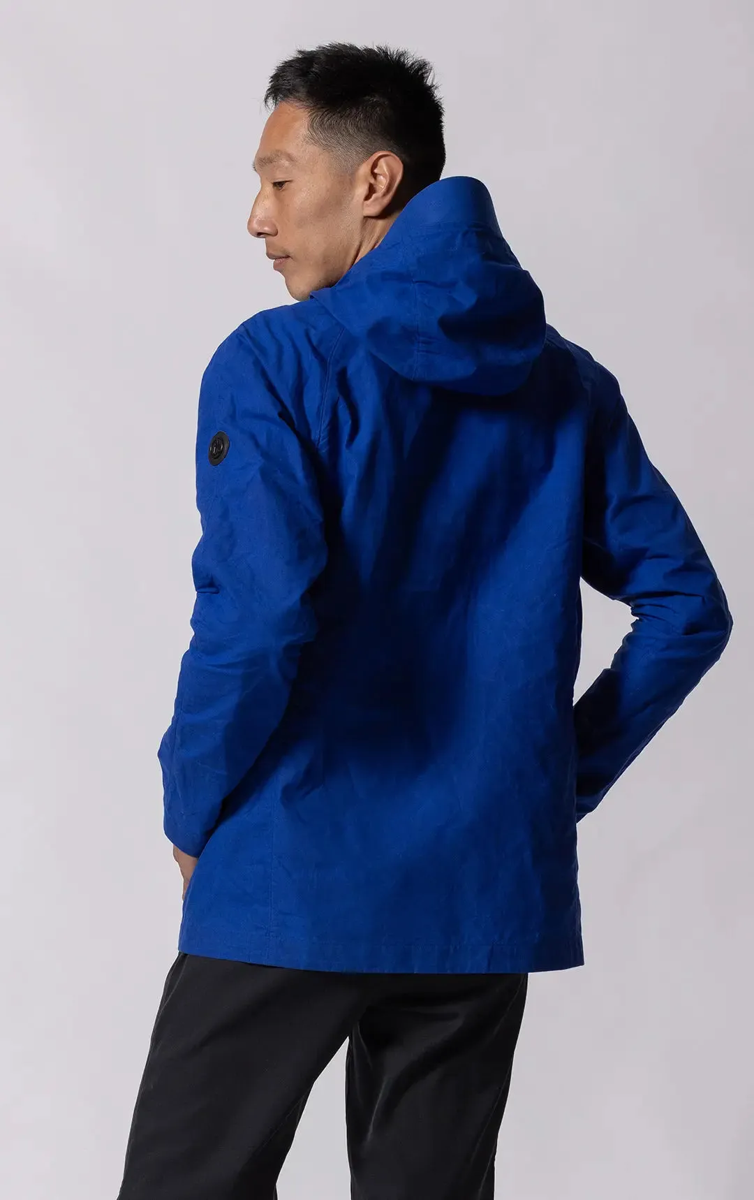 WAXED COTTON HOODED JACKET - CLEARANCE