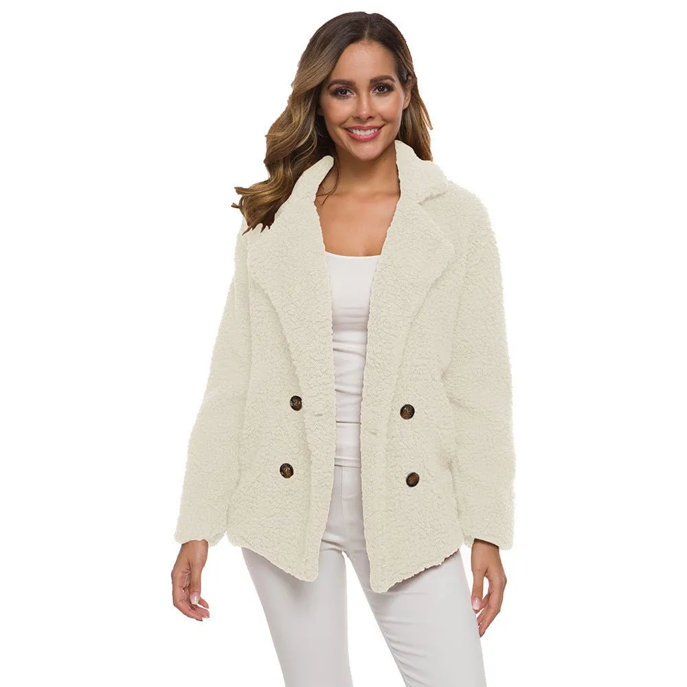 Women's Thick Fleece Polyester Winter Coat