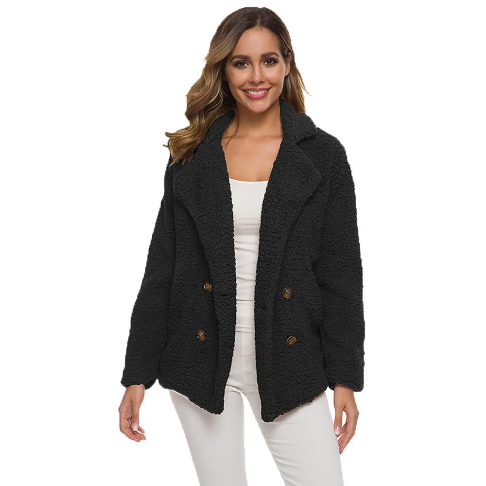 Women's Thick Fleece Polyester Winter Coat