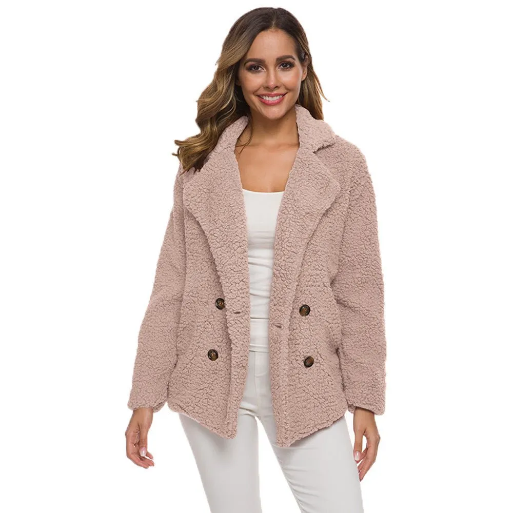 Women's Thick Fleece Polyester Winter Coat